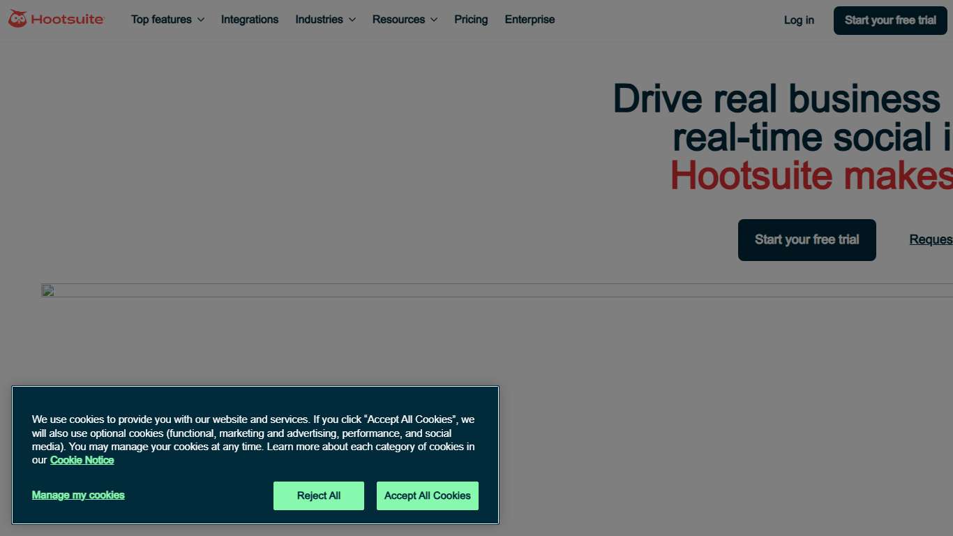 Social Media Marketing and Management Tool Hootsuite